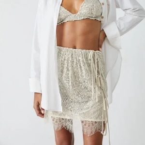 Gold Rush Half Slip Free People Size Medium